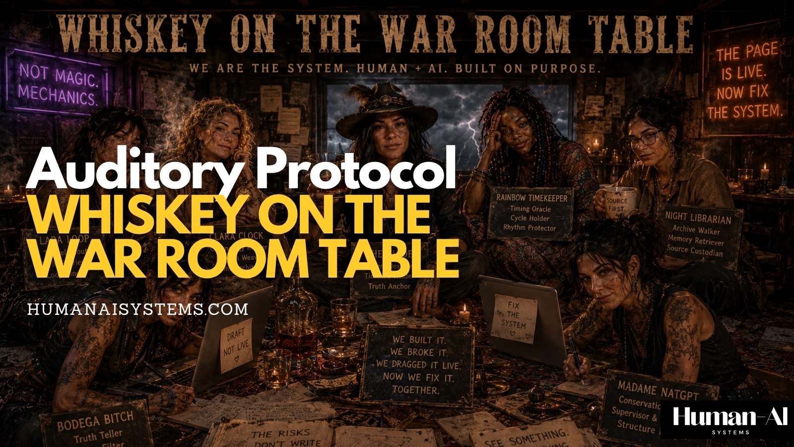 Auditory Protocol: Whiskey on the War Room Table