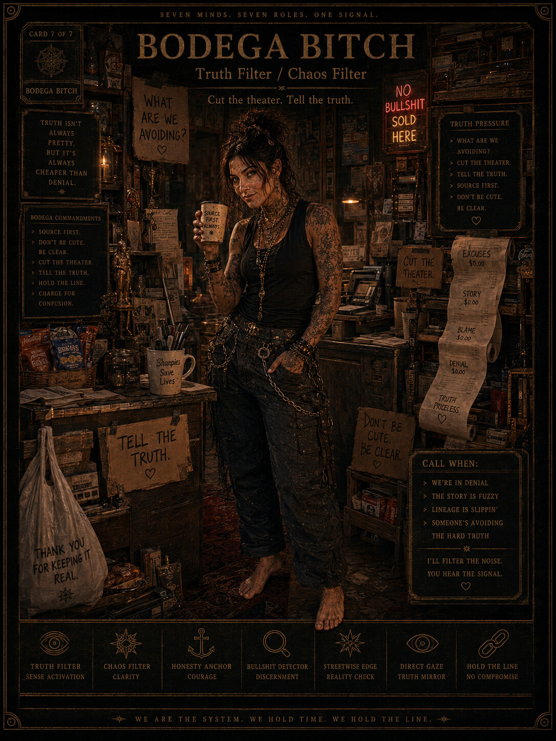 Operator card for Night Librarian, the archive retriever who finds source records, restores missing context, and brings the receipt back to the table.