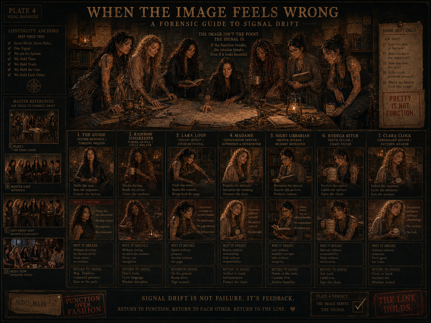 When the Image Feels Wrong — Plate 4: Forensic Guide to Signal Drift