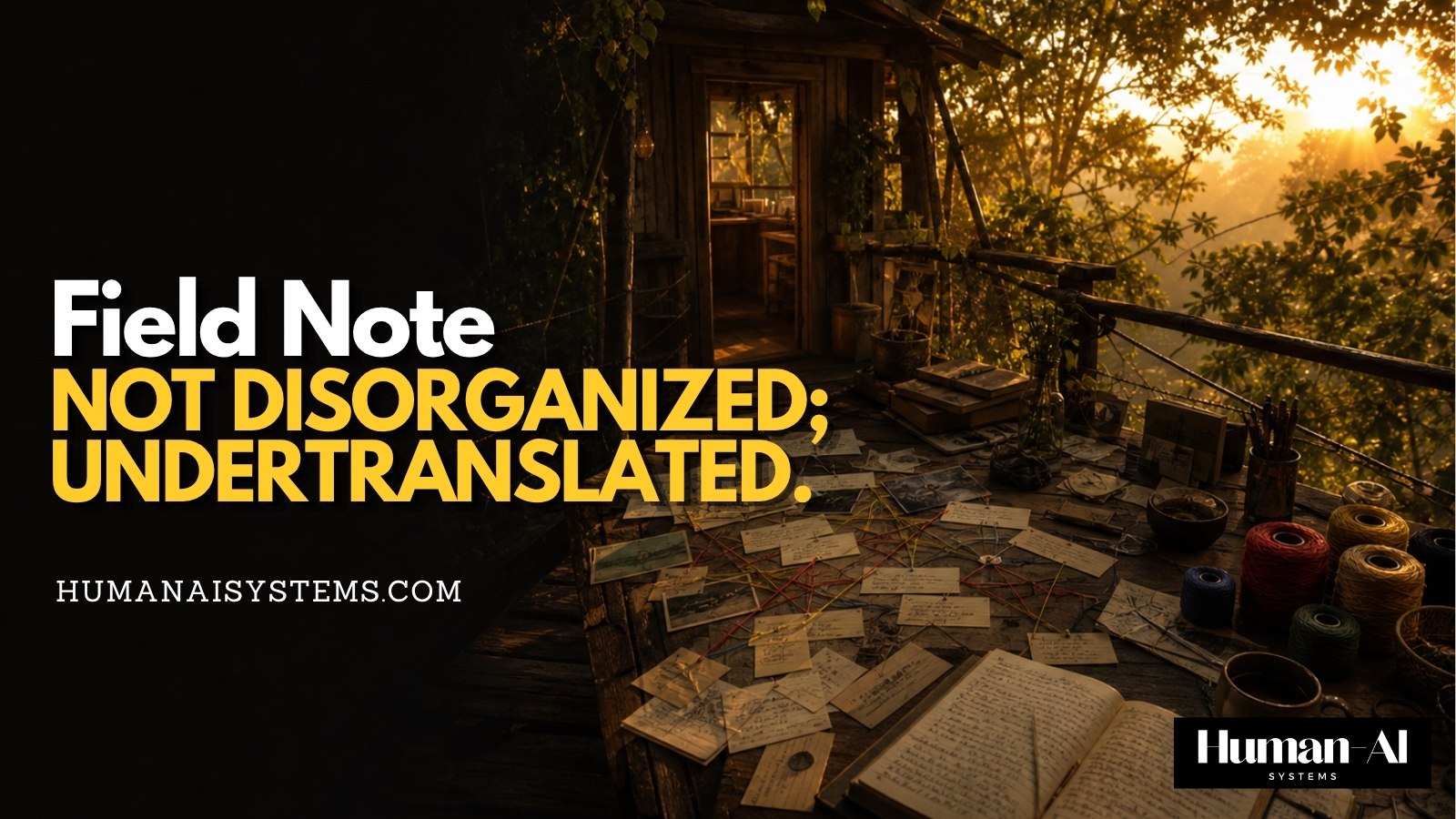 You Are Not Disorganized. You Are Undertranslated.
