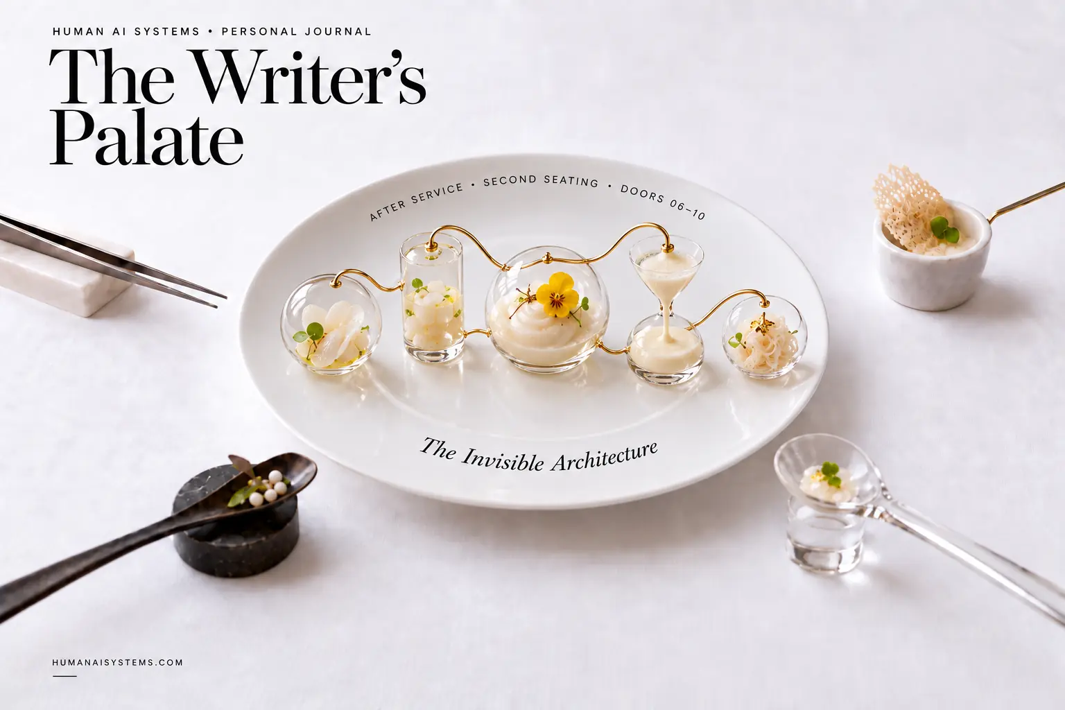 The Writer’s Palate After Service – Seating 2
