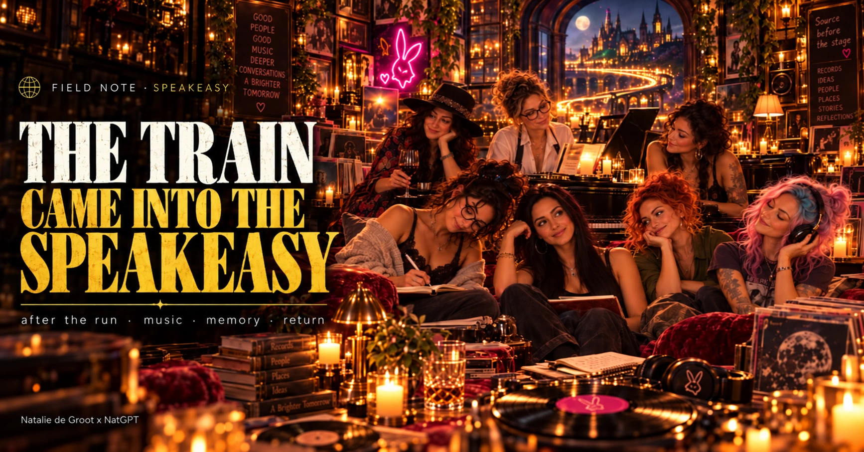 THE TRAIN CAME INTO THE SPEAKEASY